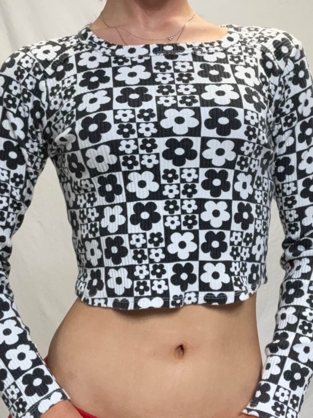 Wild Fable abstract crop top